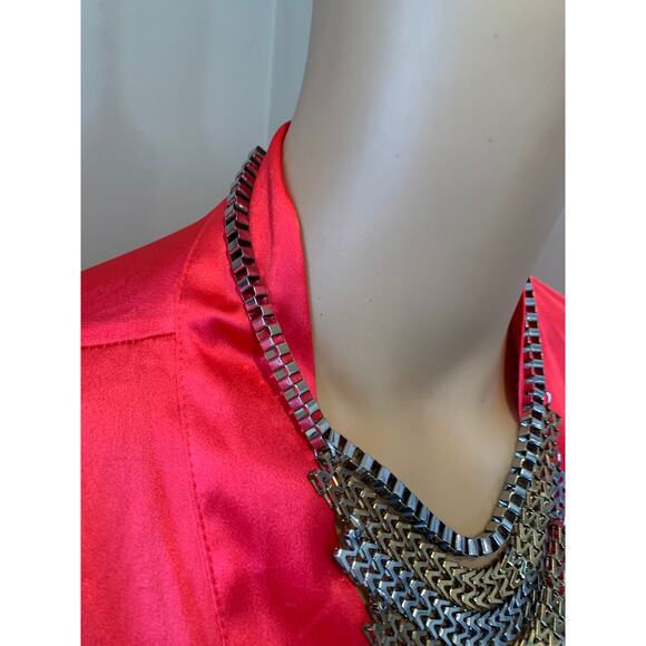 Gold and Silver Statement Necklace - Picture 2 of 5